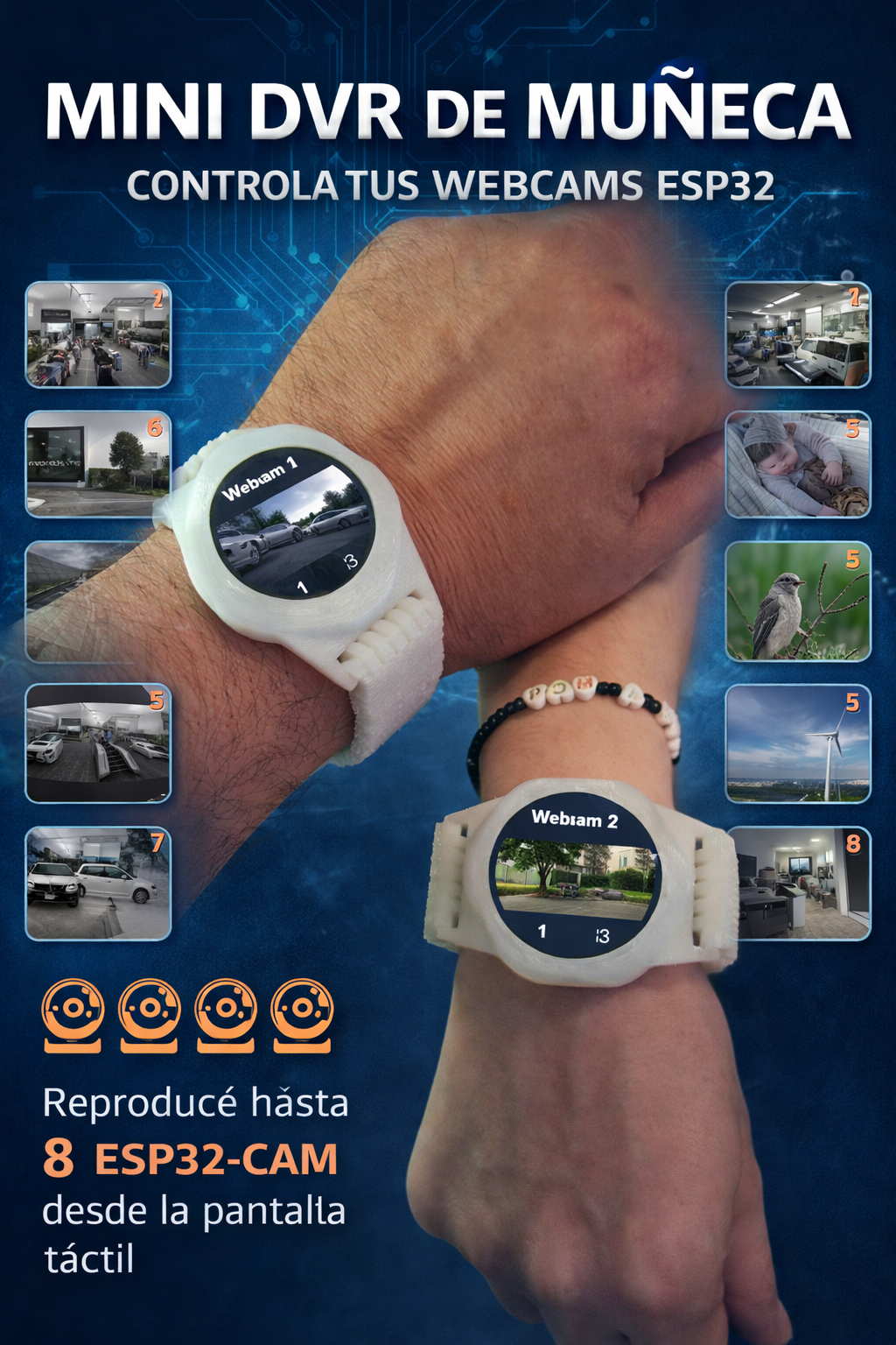 Mini DVR de muñeca - anuncio